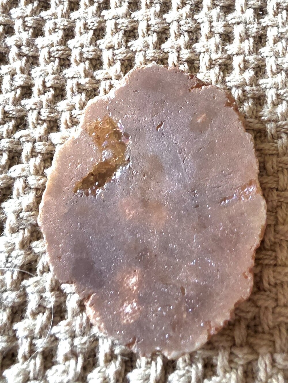 Slice of agate.  Cryptocrystalline quartz